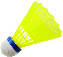 Single Shaft Badminton 2 Piece With 1 Piece Plastic Shuttle-thumb1