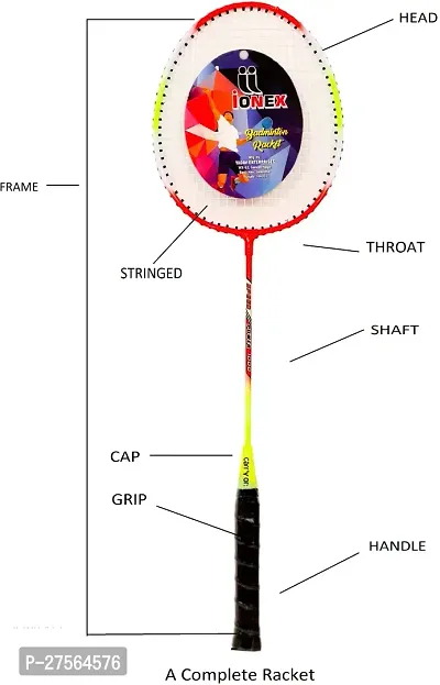 Single Shaft Badminton Racket With A Set Of 2 Piece And 10 Piece Plastic Shuttle. With Badminton Net-thumb2