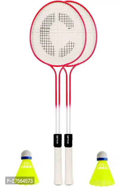 Dual Saft Badminton Racket 2 Piece With 2 Piece Shuttle-thumb3