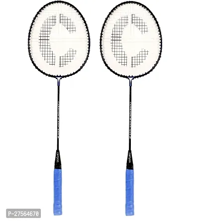 Single Shaft Badminton Racket Pack Of 2 Piece Badminton With 2 Plastic Shuttles-thumb2