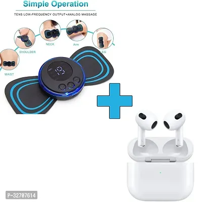 Modern Battery Operated Body Massager with Ear Bud