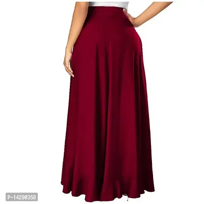 PaheliRani Women's Maxi Skirt (PR-01_Maroon_Free Size)-thumb2