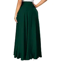 PaheliRani Women's Maxi Overlay Pant Skirt (Green)-thumb1