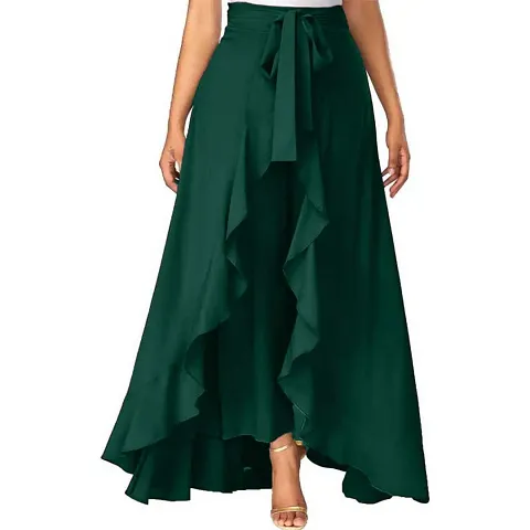 PaheliRani Women's Maxi Overlay Pant Skirt