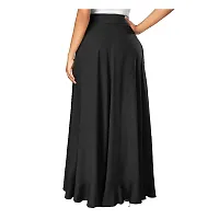 Women's Maxi Overlay Pant Skirt (Black)-thumb1