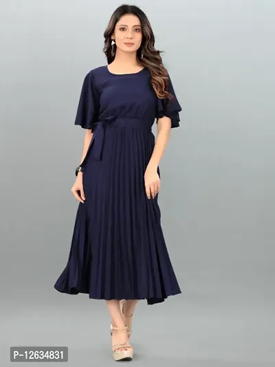 Women Pleated Dress