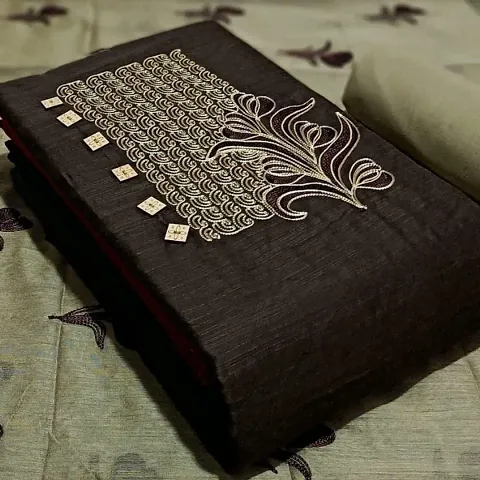 Elegant Embroidered Dress Material With Dupatta