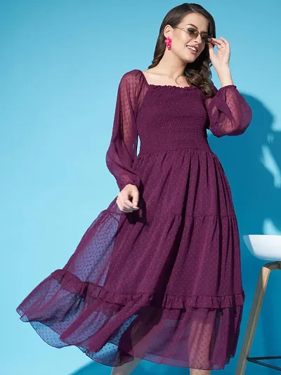 Classic Crepe Dress for Women