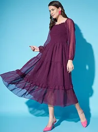 Classic Crepe Dress for Women-thumb3