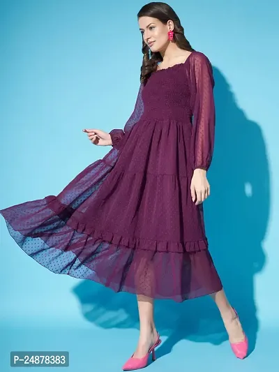 Classic Crepe Dress for Women-thumb4