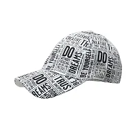 Black  White Adjustable Baseball caps for Men and Women-thumb2