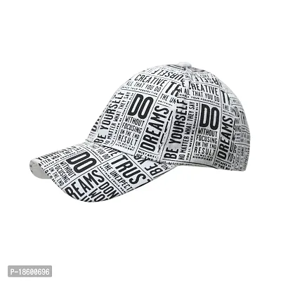 Black  White Adjustable Baseball caps for Men and Women-thumb3