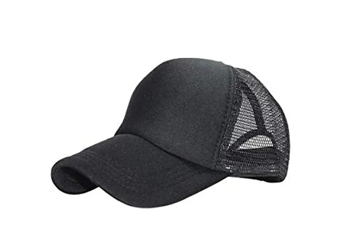 Unisex Net Caps Hats Sports Tennis Baseball Cap (Black )