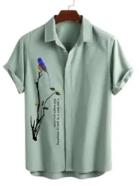 SL FASHION Men's Shirts Casual Shirts Formal Shirt (X-Large, Mehendi CHAKLI)-thumb3