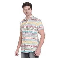 RK HUB Men's Lycra Digital Print Casual New Shirt. (X-Large, YELLOE KURATA)-thumb4