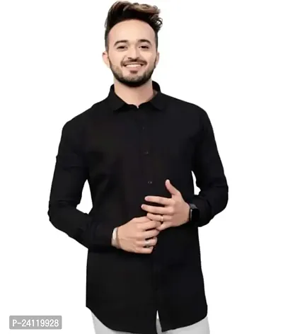 RK HUB Formal Men's Shirt (X-Large, Black 3)-thumb0