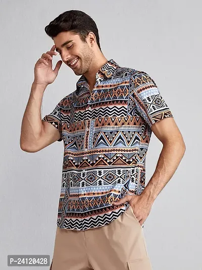 Uiriuy Funky Printed Shirt for Men (X-Large, Brown SV)-thumb3