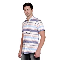 RK HUB Men's Lycra Digital Print Casual New Shirt. (X-Large, PURPUL LINE)-thumb1