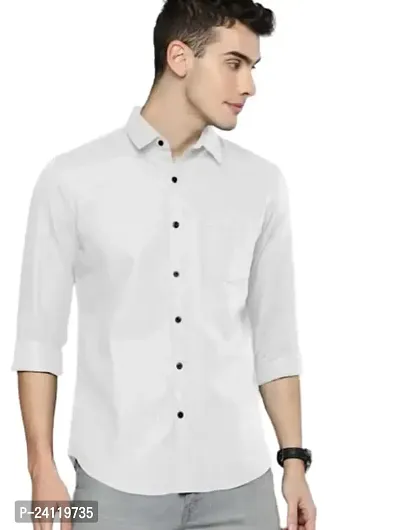 RK HUB Formal Men's Shirt (X-Large, White 4)