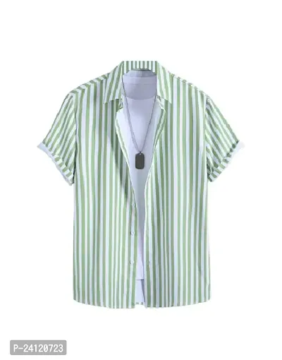 Uiriuy Shirt for Men || Casual Shirt for Men || Men Stylish Shirt || (X-Large, Green LINE)