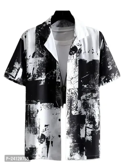 RK HUB Men's Lycra Digital Print Casual New Shirt (X-Large, Cargo)-thumb4