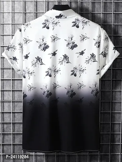 Uiriuy Shirt for Men || Casual Shirt for Men || Men Stylish Shirt || (X-Large, Black Flower)-thumb3