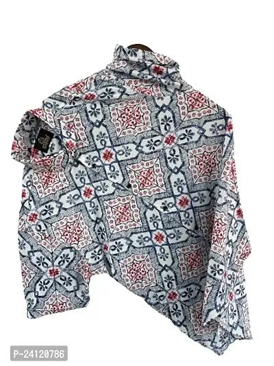 SL FASHION Funky Printed Shirt for Men Half Sleeves (X-Large, Brown Round)-thumb0