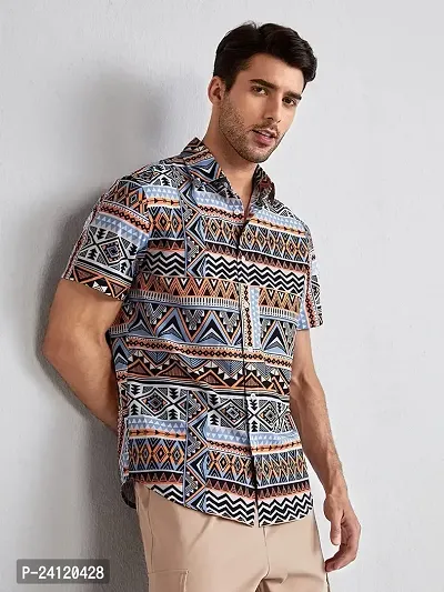 Uiriuy Funky Printed Shirt for Men (X-Large, Brown SV)-thumb2