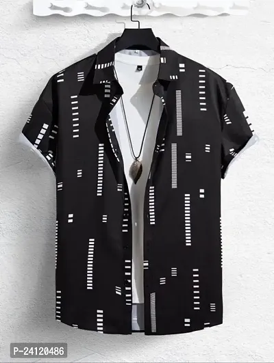 Uiriuy Shirt for Men || Casual Shirt for Men || Men Stylish Shirt || Men Printed Shirt (X-Large, Black Box)-thumb2