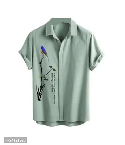 SL FASHION Men's Shirts Casual Shirts Formal Shirt (X-Large, Mehendi CHAKLI)-thumb0