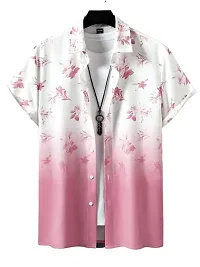 Uiriuy Shirt for Men || Casual Shirt for Men || Men Stylish Shirt || Men Printed Shirt (X-Large, Pink Flower)-thumb4