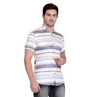 RK HUB Men's Lycra Digital Print Casual New Shirt (X-Large, PURPUL LINE)-thumb3