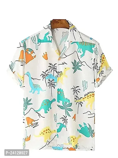 SL FASHION Funky Printed Shirt for Men. (X-Large, DAINOSOR)-thumb2