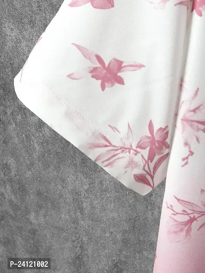 Uiriuy Shirt for Men || Casual Shirt for Men || Men Printed Shirt (X-Large, Pink Flower)-thumb4