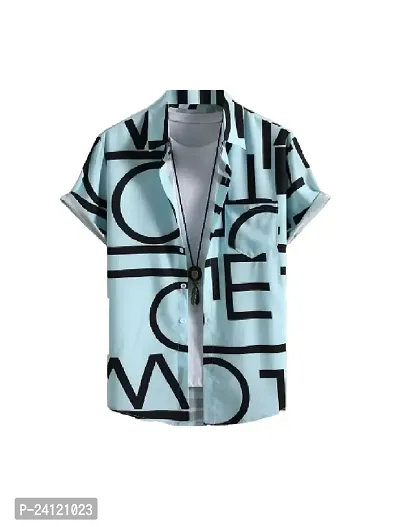 Uiriuy Men's Lycra Digital Print Casual Shirt (X-Large, RAMA ABCD)