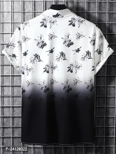 SL FASHION Funky Printed Shirt for Men. (X-Large, Black Flower)-thumb3