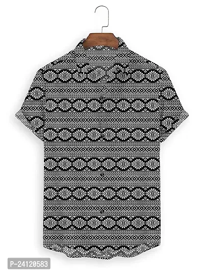 Uiriuy Funky Printed Shirt for Men. (X-Large, BIACK Design)-thumb2