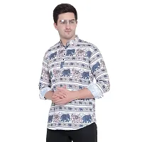 RK HUB Men's Casual Short Kurta for Men Long Sleeve (X-Large, 706)-thumb3