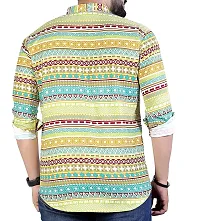 RK HUB Men's Digital Ptinted Half Sleeve Rayon Kurtas (X-Large, Y)-thumb2