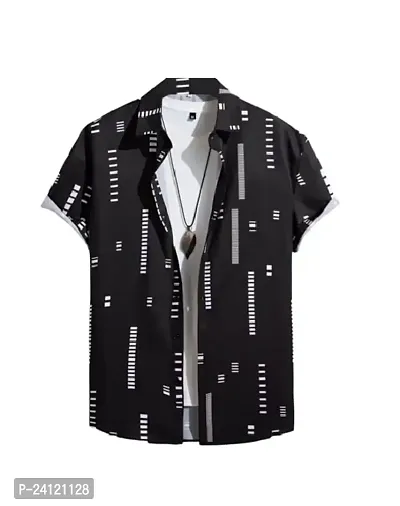 Uiriuy Funky Printed Shirt for Men. (X-Large, Black Box)-thumb0