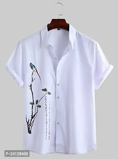 Uiriuy Shirt for Men || Casual Shirt for Men || Men Stylish Shirt || (X-Large, White CHAKLI)-thumb2