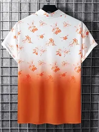 Uiriuy Funky Printed Shirt for Men. (X-Large, Orange Flower)-thumb2