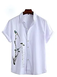 SL FASHION Men's Shirts Casual Shirts Formal Shirt (X-Large, White CHAKLI)-thumb2