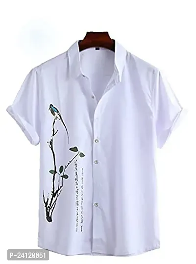 SL FASHION Men's Shirts Casual Shirts Formal Shirt (X-Large, White CHAKLI)-thumb3