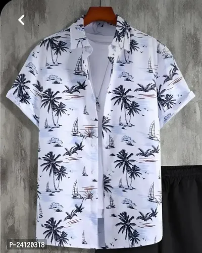 Uiriuy Funky Printed Shirt for Men. (X-Large, White Tree)-thumb2