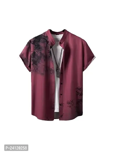 Uiriuy Shirt for Men || Casual Shirt for Men || Men Stylish Shirt || Men Printed Shirt (X-Large, RED Tree)