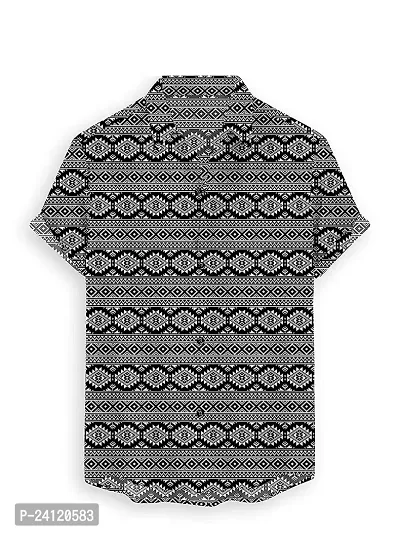 Uiriuy Funky Printed Shirt for Men. (X-Large, BIACK Design)