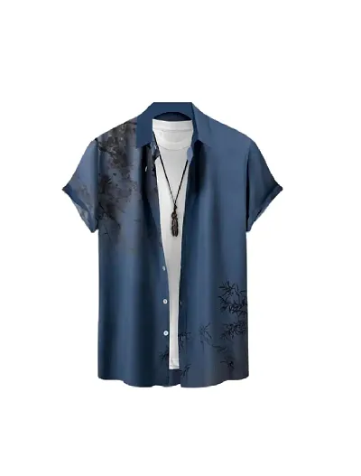 Uiriuy Cotton Solid Half Sleeve Shirt for Men