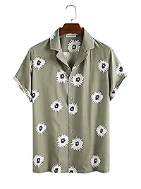 SL FASHION Funky Printed Shirt for Men Half Sleeves (X-Large, Grey Full Motu)-thumb2