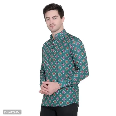 RK HUB Men's Casual Short Kurta for Men Long Sleeve (X-Large, 719)-thumb5